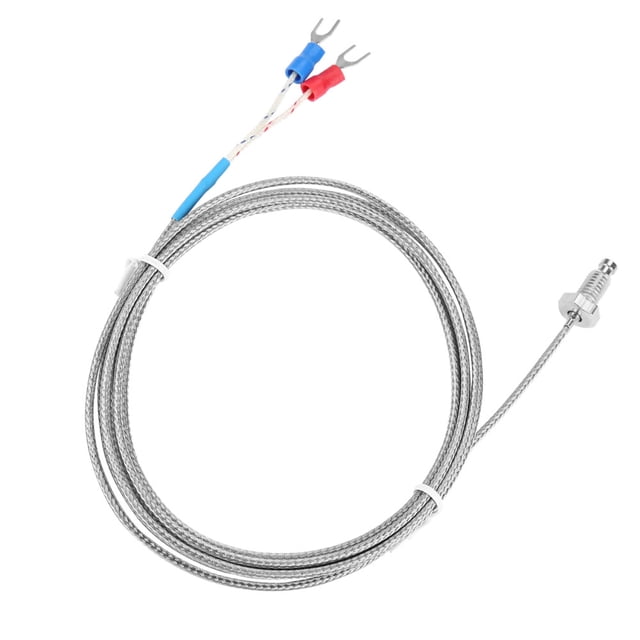 Sonda de termopar, sensor de temperatura de cable de termopar de rosca fina con tornillo M6 Probado y confiable