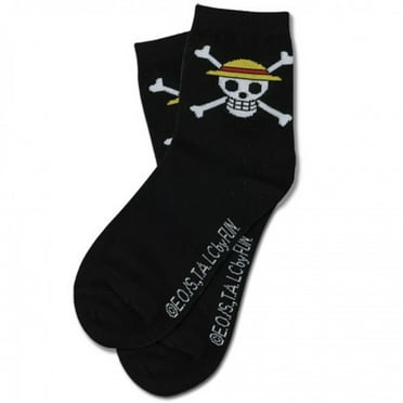 One Piece Straw Hat Pirates Jolly Roger Socks