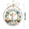 thumbnail image 3 of Acrylic Sea Glass Christmas Tree Ornament 3.15in,Beach Themed Hanging Decor for Household Gift, 3 of 6