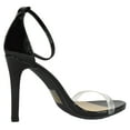 thumbnail image 3 of Delicious Shoes Women Ankle Strap Stiletto High Heel Sandals Open Toe Lucite Clear Band JACKEY-S Black Patent 8.5, 3 of 3
