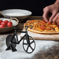 thumbnail image 4 of Ninonly Bicycle Pizza Cutter,Non-stick Bike Pizza Slicer, Dual Stainless Steel Cutting Wheels best for Pizza Lovers,Holiday Vacation Funny Black Elephant Gifts Exchange Kitchen Gadget Cool Men's Gift, 4 of 5