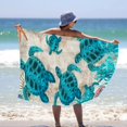 thumbnail image 5 of Extra Large Size Microfiber Beach Towel Quick Drying Absorbent And Sand Perfect For Swimming Yoga Camping And Travel, 5 of 5