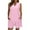 Pink, variant on Women Shorts Sets Outfits, Moisture Wicking Sleepwear Tank & Beach Vacation Pajama Set Elastic Waist Women's Cruise Wear Loungewear Outfits Walmart Exclusive Summer Memorial Pink L