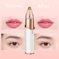 thumbnail image 6 of Kroaya 2-in-1 Women’s Electric Shaver & Eyebrow Trimmer, Rechargeable Face and Body Hair Remover for Lips, Arms, Peach Fuzz, 6 of 9