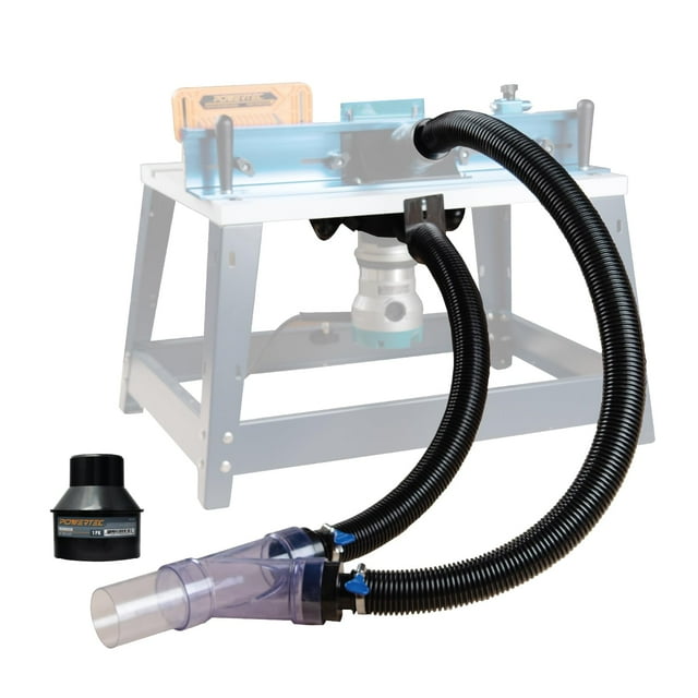 Conexiones para colector de polvo POWERTEC 70488 con mesa fresadora