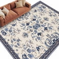 thumbnail image 2 of Boho Ethnic 6'x9' Area Rug for Living Room, Vintage Shabby Southwest Floral Motifs Non-Slip Floor Mat Rugs for Bedroom Dining Room, Indoor Large Carpet for Classroom, Nursery Rugs for Playroom, 2 of 9