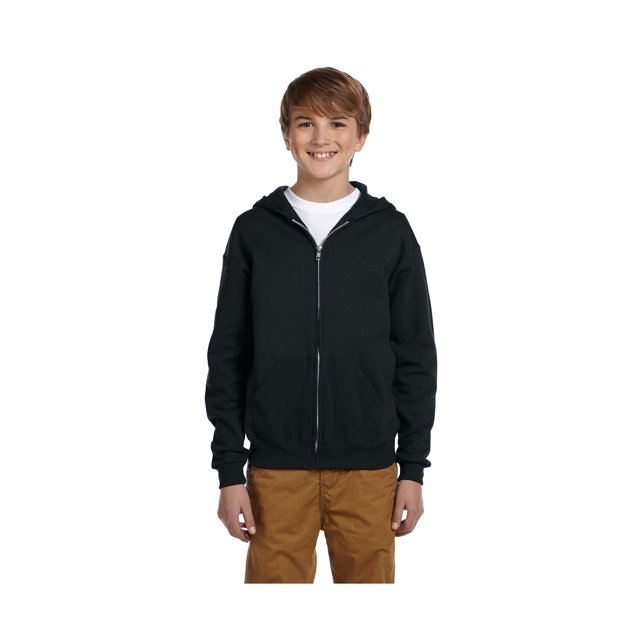 Jerzees Sweat à Capuche Zippé en Polaire pour Grand Garçon, Style 993B