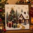 thumbnail image 5 of Christmas Wall Decor Pearl Diamond Painting Kit 12 X 12 Inch Winter Holiday Scene for Living Room Entryway Christmas Gift for Crafters and Adults, 5 of 7