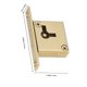 thumbnail image 2 of unbranded 1Jgo Cerradura De Cajón Para Muebles Fácil Instalación Con Llave Seguridad, 2 of 7