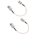 thumbnail image 2 of Línea de puente macho Ticfox conjunto de cable coaxial 2 piezas BNC M hembra a BNC macho, 2 of 9