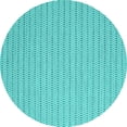 thumbnail image 1 of Ahgly Company Machine Washable Indoor Round Abstract Turquoise Blue Contemporary Area Rugs, 4' Round, 1 of 4