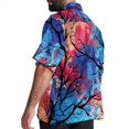 thumbnail image 3 of Tree Men's Hawaiian Button Down Short Sleeve Casual Printed Summer Beach Unisex Shirt, 3 of 6