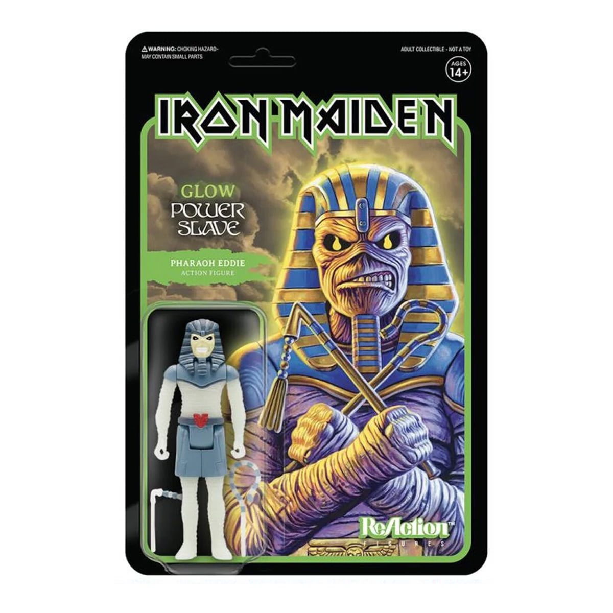 Iron Maiden - Pharaoh Eddie - Glow Power Slave - Figura - Reaction