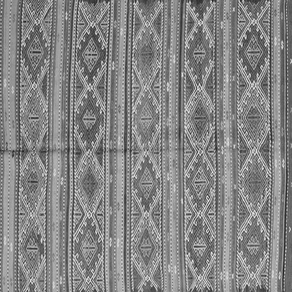 Ahgly Company Indoor Square Oriental Gray Traditional Area Rugs, 6' Square