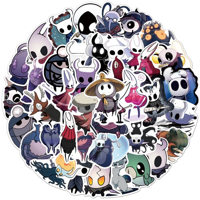 Pegatinas Hollows Knights Anime de PVC, 50 unidades, impermeables