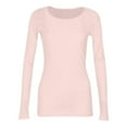 thumbnail image 2 of Delayuji Fashion A solid-colored round-neck top and long-sleeved T-shirt for ladies, 2 of 4