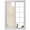 Beige, variant on Blue Farmhouse Window Privacy Film, Linen Texture Geometric Lines Floral Frosted Glass Window Clings Static Cling UV Heat Blocking Reusable Door Sticker for Bathroom 17.7 x 39.3 Inch