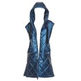 thumbnail image 4 of White Mark Women's Plus Size Metallic Long Puffer Vest, 4 of 6