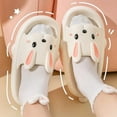 thumbnail image 4 of 1Pair Summer Slippers, Bunny Slippers, Eva Material Thick Sole Anti Slip Slides for Most Women and Girls for Indoor and Outdoor, Lightweight Cartoon Slippers, Pink, 40‑41 (Suitable for 39‑40), 4 of 7