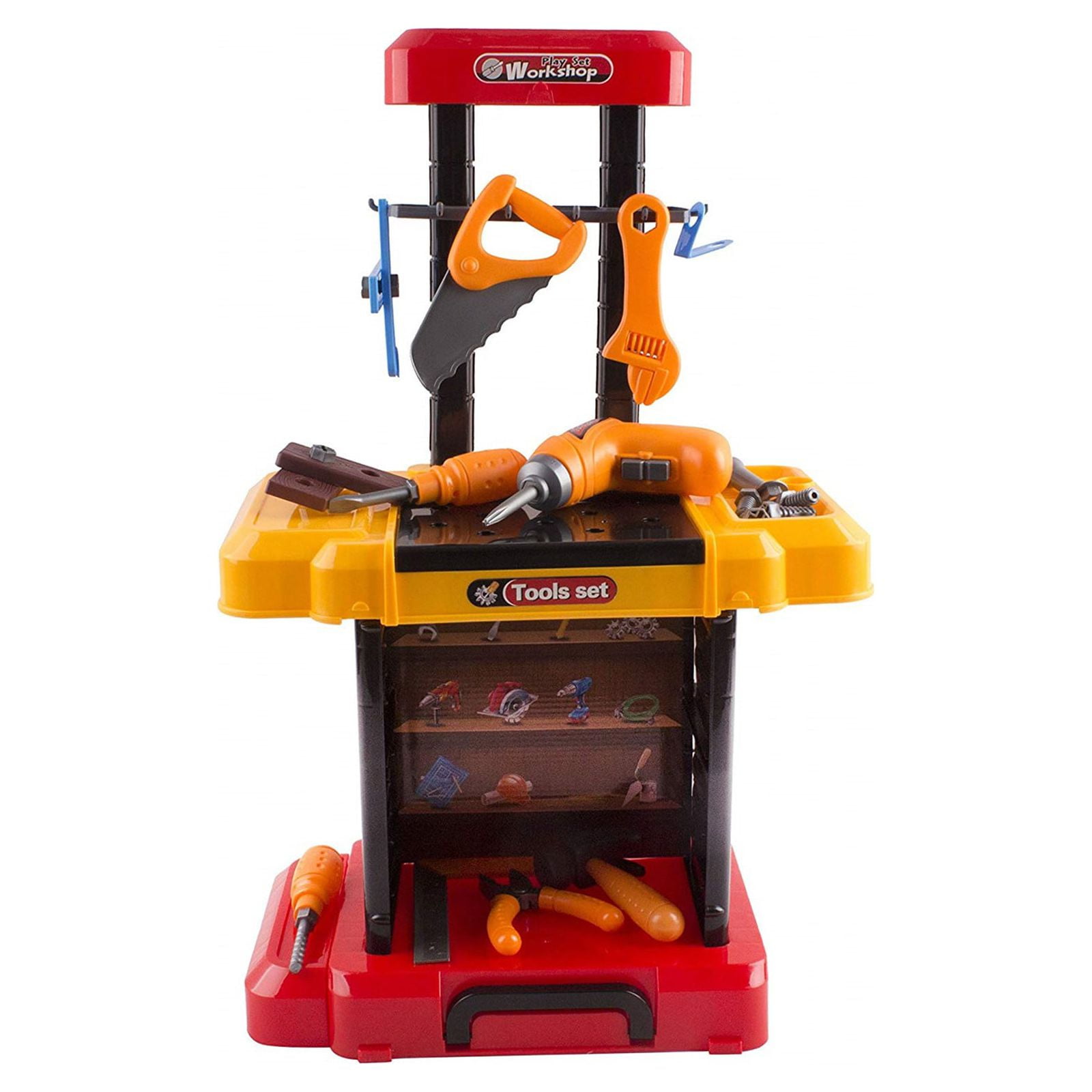 Hey! Play! 40-Piece Toy Tool Box Set HW3300016 - The Home Depot
