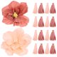 thumbnail image 1 of 20 piezas flores de papel decoración 3D pared artesanía flores artificiales suministros para manualidades DIY, 1 of 6