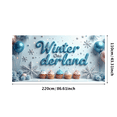 thumbnail image 3 of LUUFILx Winter Wonderland Birthday Backdrop Banner Background for Party Supplies Snowflake Decorations Photography Props Baby Showers Anniversary, 3 of 8
