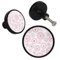 thumbnail image 2 of 4 Pcs Heart Knobs for Kitchen Cabinet Cupboard Dresser Bookcase Drawer Pulls Handles Round Home Decor, 2 of 5