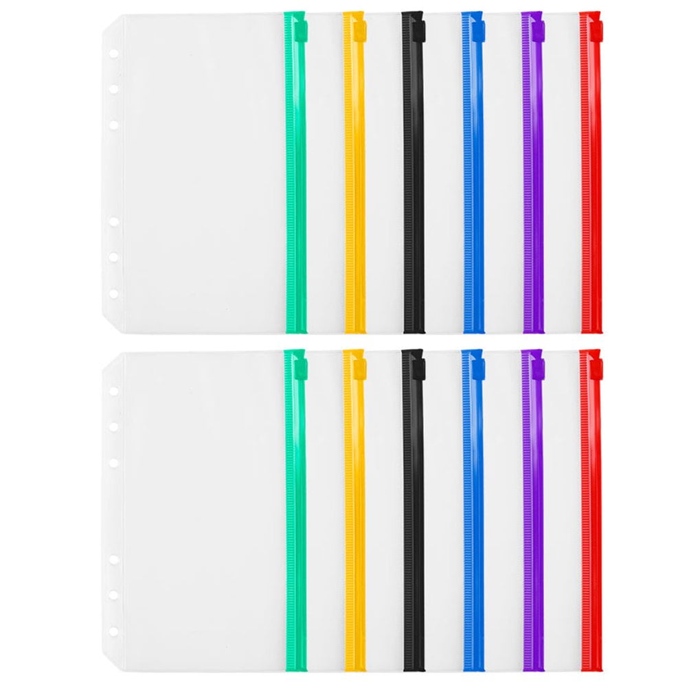 Lot De 12 Pochettes Plastique A4 Extensibles - Avec étiquettes, Bouton-pression - Pour Bureau, école, Organisation Documents
