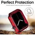 thumbnail image 3 of IBAOLEA Compatible IBAOLEA Watch 45mm Case PC Hard Full Body Anti-Scratch Shockproof Protector Case Accessories for IBAOLEA Watch 45mm Series 7(Red) Red 45mm, 3 of 8