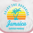 thumbnail image 4 of Inktastic Enjoy the Sunshine Jamaica Summer Paradise Boys or Girls Baby Bib, 4 of 4