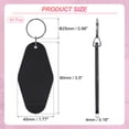 thumbnail image 2 of Uxcell Sublimation Keychain Blanks Vintage Motel Hotel Keychains for DIY Crafts Black, 2 of 7