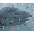 thumbnail image 4 of oneOone Viscose Chiffon Fabric Bird & Palm Tree Printed Craft Fabric BTY 42 Inch Wide, 4 of 4