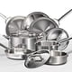 thumbnail image 2 of JUEGO DE CACEROLAS DE 10 PIEZAS ACERO INOXIDABLE WOLF GOURMET WGCW101S, 2 of 6