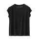 thumbnail image 2 of Karight Womens Cotton T Shirts Soft Comfy Round Neck Cap Sleeve Shirts Summer Casual Loose Fit Lounge Tops Plain Basic Tees, 2 of 9