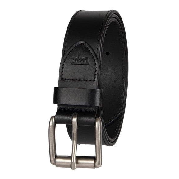 Levi's Men's Genuine Leather Belt Black Large 38-40 Classic Casual Dress Belt