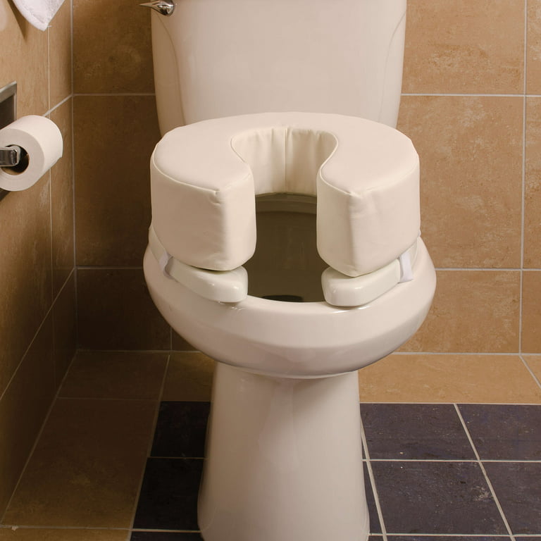 DMI Raised Toilet Seat Cushion Seat Cushion and Seat Cover to Add Extra  Padding to the Toilet Seat while Relieving Pressure, Tear Resistant, FSA &  HSA