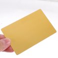 thumbnail image 3 of MOKKHNB Blank Cards 50Set Golden Aluminum Metal for Business and Membership, 3 of 8