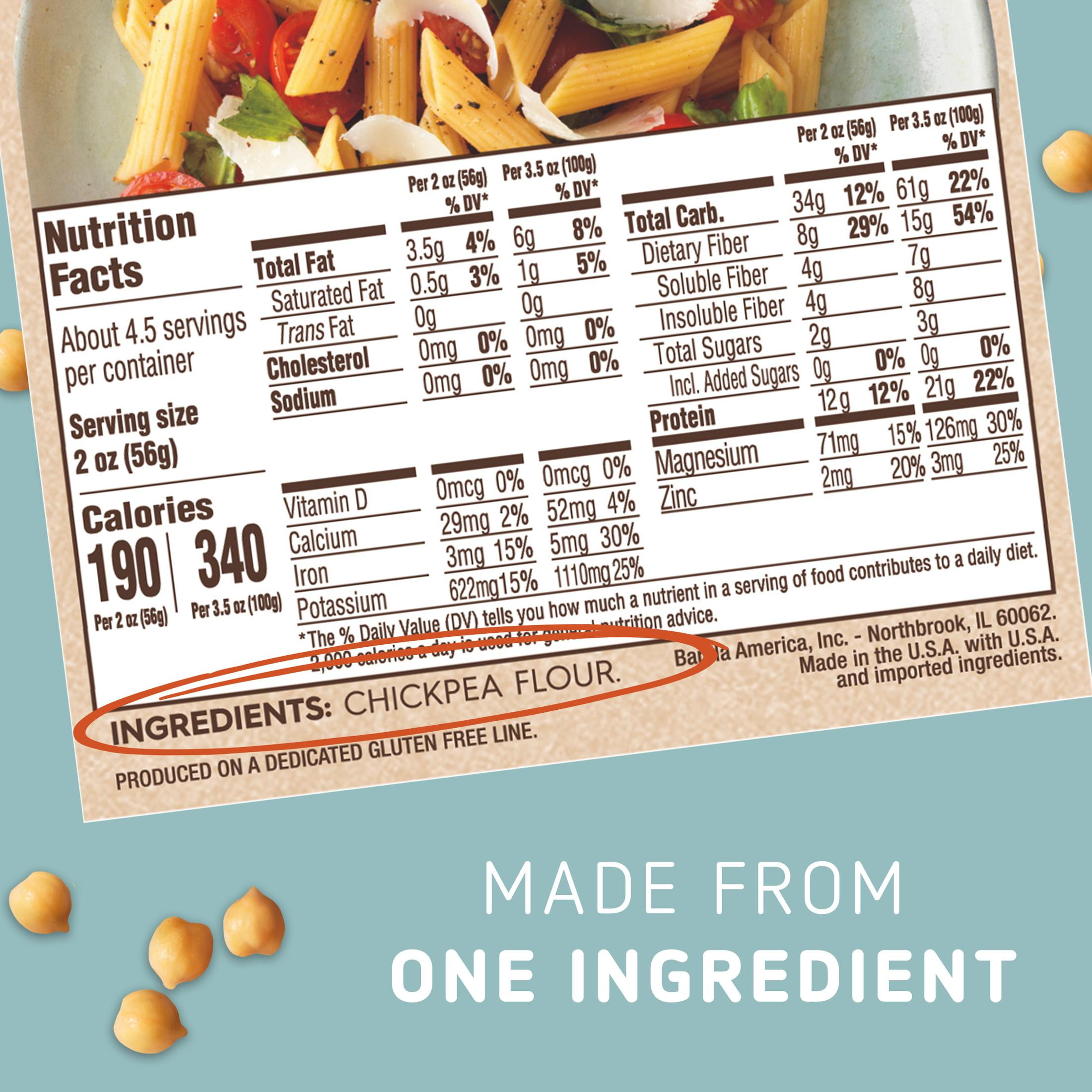 (6 pack) Barilla Gluten Free Chickpea Penne Pasta, 8.8 oz