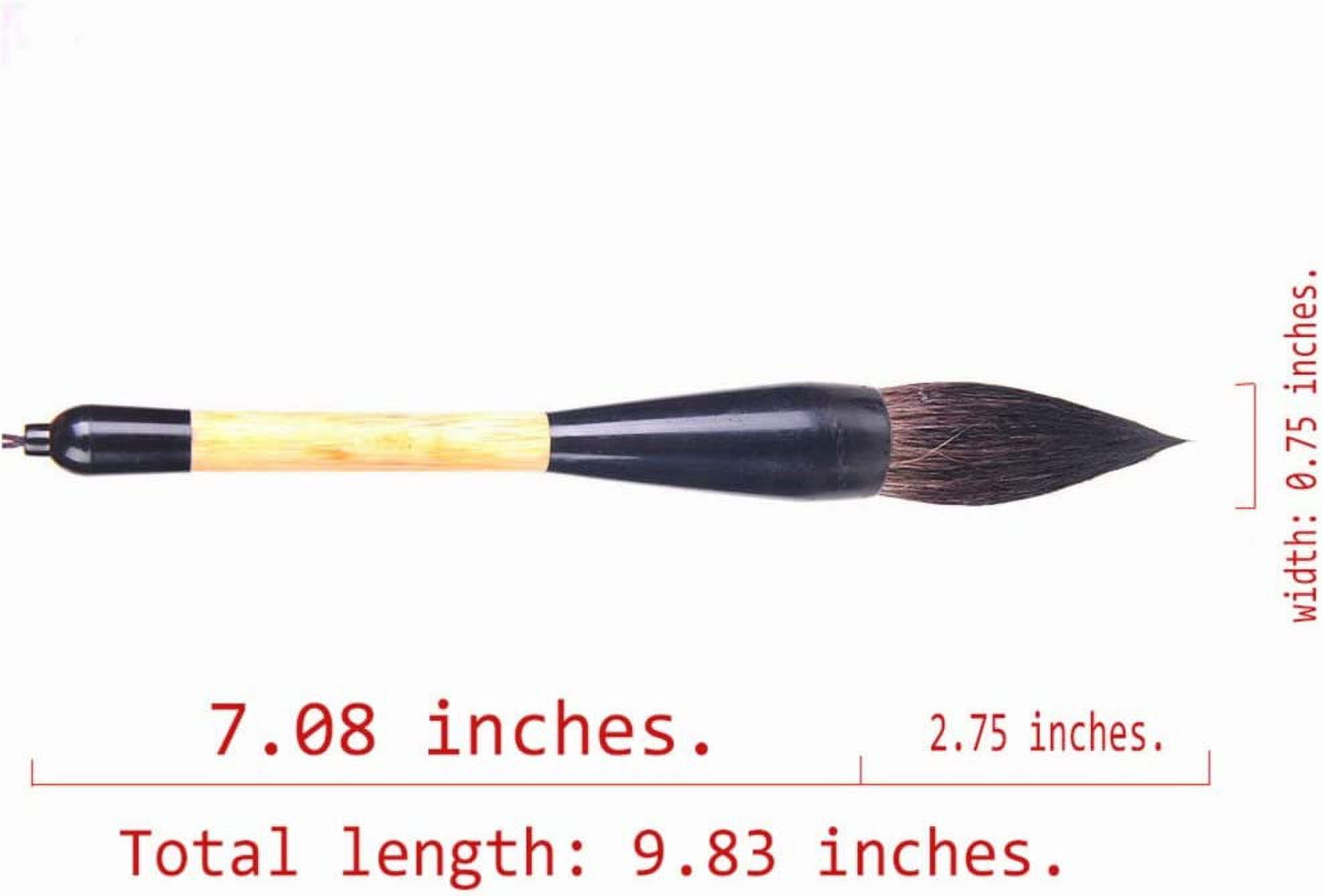 ABCISI Chinese Traditional Calligraphy Brush, Chinese Calligraphy Watercolor Drawing Brush-Large brush,  Wolf Hair, Wool, Sheep Wolf Mix, Bear Hair, Sheep Bear Mix (5-Count)