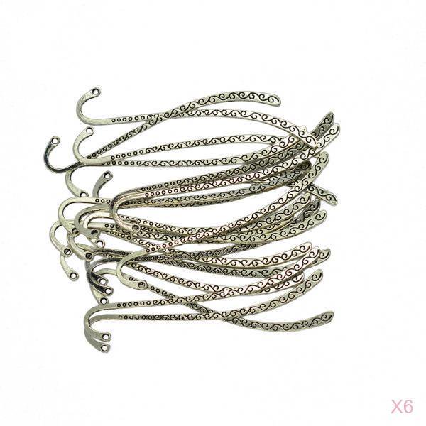 120pcs de Marcador Tibetano Sunnimix Colecciones Perfectas Gancho de marcador de plata
