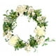 thumbnail image 2 of Naiovety Guirnalda de flores artificiales para puerta TureClos, decoración de simulación, de flores para fiesta de boda, adorno para el guirnaldas blanco 40cm, 2 of 6