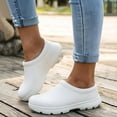 thumbnail image 2 of Modisza Women's Men's Clogs Shoes Comfortable Walking Work Shoes Slip on Water Proof Garden Slide Clog for Everyday Size 7.5 White, 2 of 6
