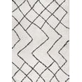 thumbnail image 3 of JONATHAN Y LONDON SHAG 5 x 8 Area Rug, Inca Moroccan Diamond - Beige/Dark Gray, SHG101A-5, 3 of 10