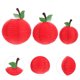 thumbnail image 3 of KAKOWELY 6 linternas de papel con forma de manzana: decoración para la vuelta al cole con temática de frutas, linternas colgantes de manzana roja para fiesta de cumpleaños de 15, 20 y 25 cm., 3 of 4