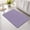 Purple, variant on Ice Blue Non Slip Bathroom Mat, Light Blue Color Solid Background Rustic Farmhouse Absorbent Bath Mat Rubber Backed Quick Dry Doormat Fit Under Door for Bathtub Shower Sink Kitchen 16"x24"