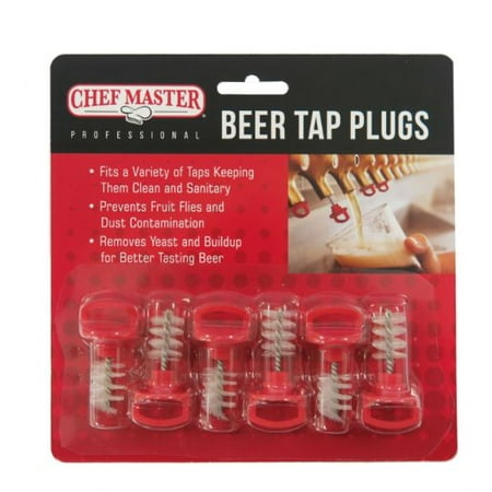 

2 Pcs Chef Master 90216 Beer Tap Plugs (Pack of 6) Pack