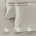thumbnail image 4 of California Design Den Pillow Covers King Size Set of 2 - 600 Thread Count, 100 Percent Cotton Pillow Cases, Fits King Size Pillows - Soft Linen, 4 of 8