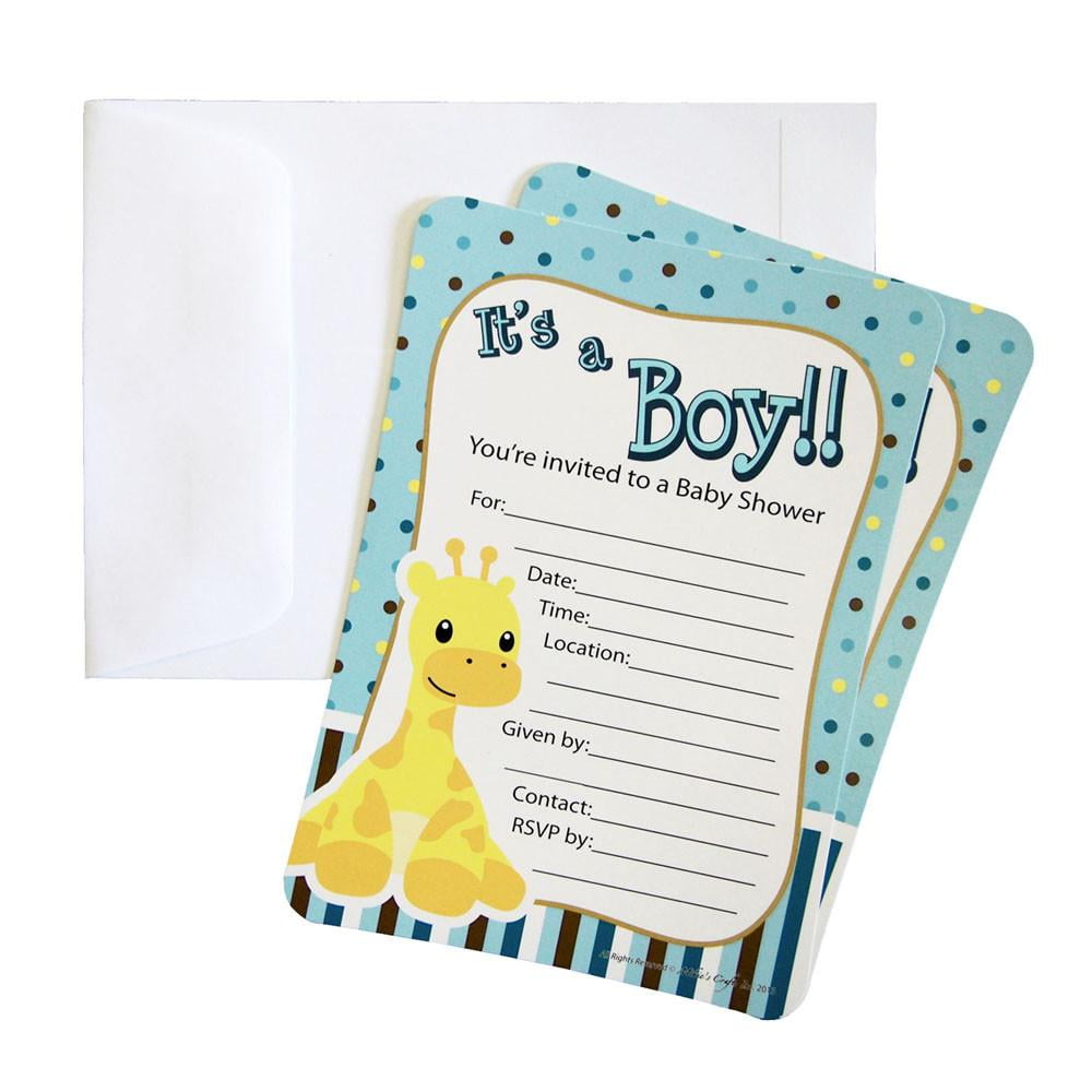 baby shower invitations boy walmart