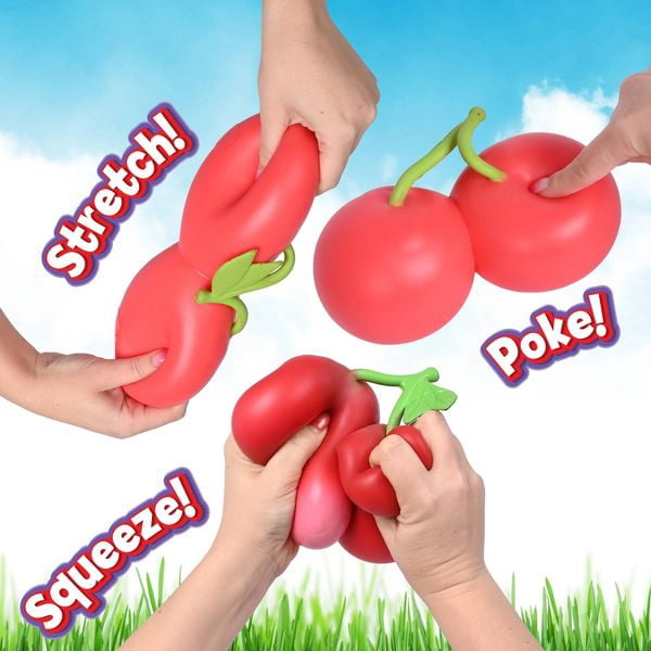 Squeeezy Cherries Jumbo Squishy Stress Relief Portable 5.5 inch
