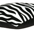 thumbnail image 4 of Parkland Collection PILA11003D Simba Black & White Square Transitional Pillow Cover with Down Insert - 20 x 20 x 7 in., 4 of 10